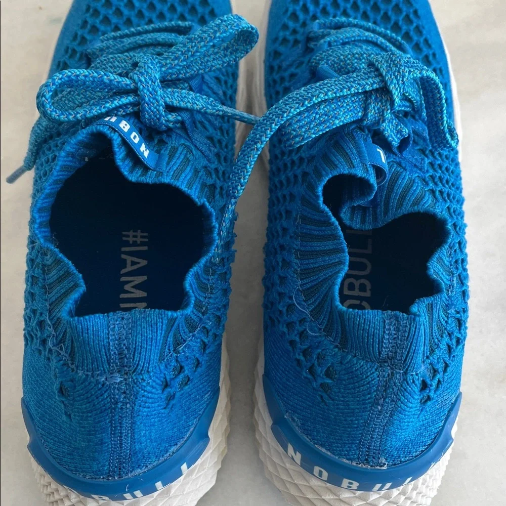 Nobull Blue Allday Flyknit Men's Size 9.5 Women's 11 Athletic Sneakers Shoes - Picture 9 of 11